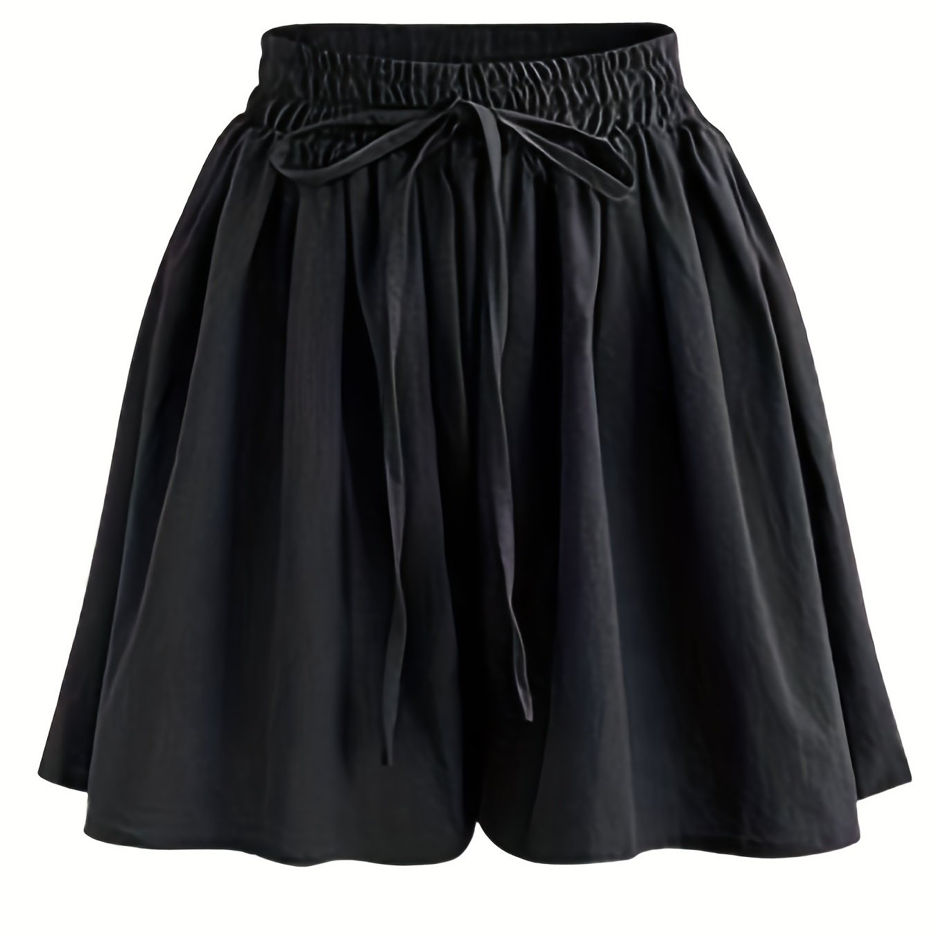 Basic Drawstring Shorts Women's Casual Stretch Shorts