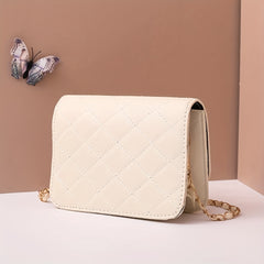 Girls Butterfly Chain Crossbody Bag Argyle Shoulder Coin Purse