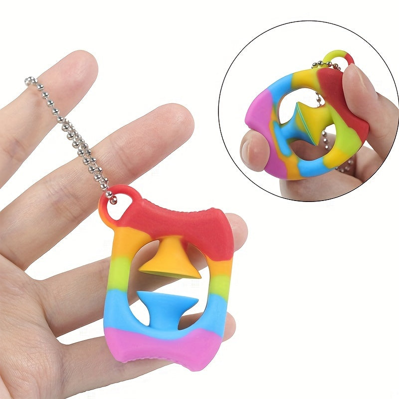 Silicone Finger Press Grip Ring Toy Halloween Christmas Gift