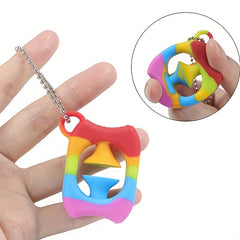 Silicone Finger Press Grip Ring Toy Halloween Christmas Gift