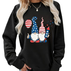 Santa Claus Print Crew Neck Sweatshirt