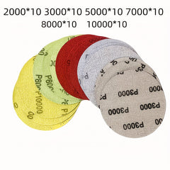 60pcs 5.08cm Wet Dry Sanding Disc - 2000-10000 Grit Grinding Wheel