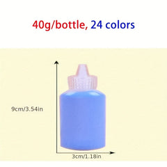 24pcs DIY Sand Painting Special Pigment Colored Sand Art Set