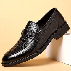 Men's PU Leather Loafer Shoes Non Slip Slip On Shoes