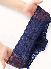 Floral Lace Boyshort Panties Soft Sheer Women's Lingerie