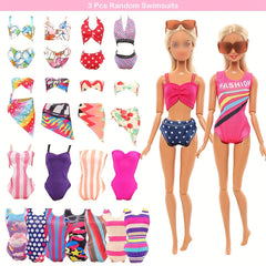 31pc Doll Clothes & Accessories: Dresses, Gowns, Swimsuits, Outfits, Shoes