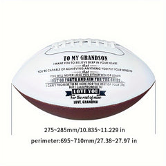 American Football for Outdoor Training and Play - Standard Size 9