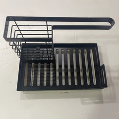 Metal Sink Caddy Kitchen Organizer with Drain Tray