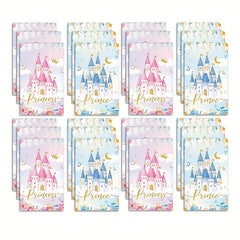 6pcs Prince And Princess Mini Notebooks Castle Crown Notepad