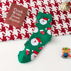 Christmas Cartoon Socks for Men and Women US5-8.5