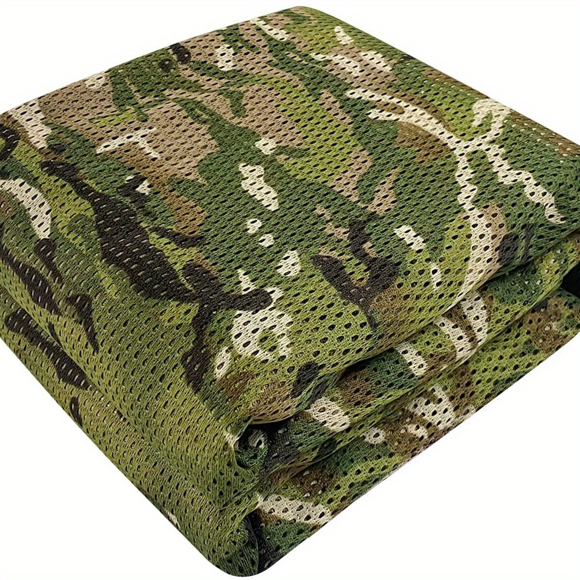 Camo Burlap Mesh Fabric 75D Camo Net Cover for Ground Blinds Camping Military