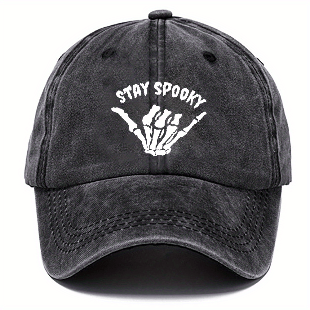 Halloween Cotton Baseball Cap Adjustable Sun Protection Hat