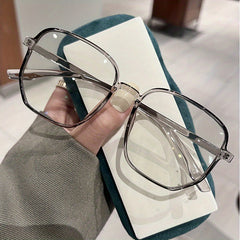 Clear Lens Glasses Women Men Anti Light Glasses