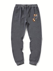 Sloth In Pocket Graphic Drawstring Joggers Men's Sweatpants