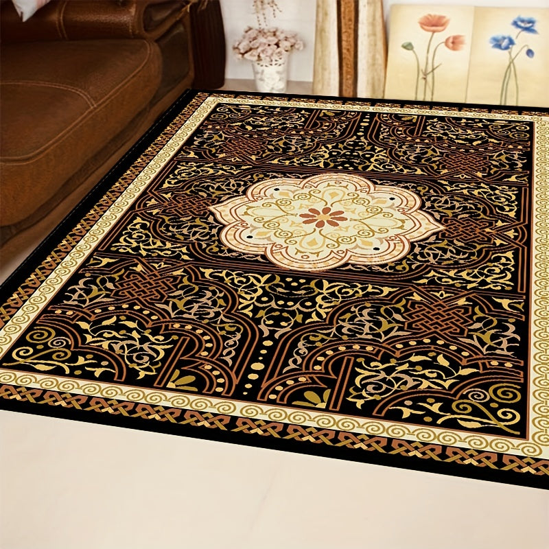 Boho Anti Fatigue Kitchen Rug Non Slip Soft Faux Sheepskin Mat