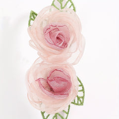 Floral Headband Baby Girls 2 Flowers Toddler Hair Hoop