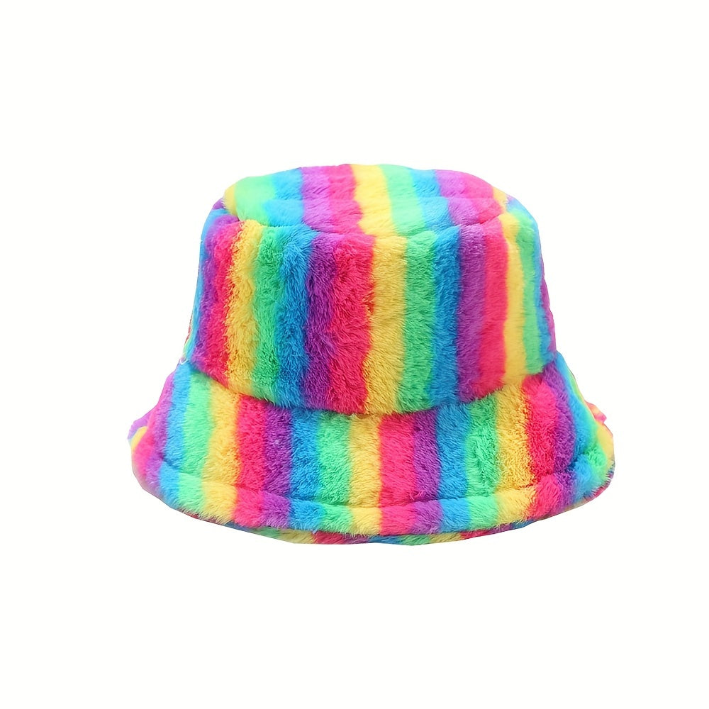 Splicing Iridescence Sunshade Bucket Hat for Men and Women