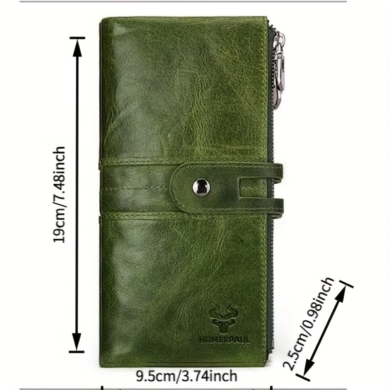 HUMPAUL RFID Blocking Leather Wallet Clutch
