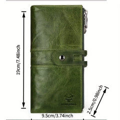 HUMPAUL RFID Blocking Leather Wallet Clutch