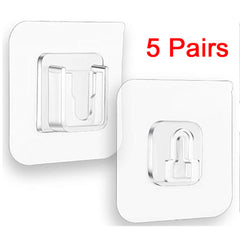 10pcs Transparent Suction Cup Wall Hook for Kitchen Plant Hanging Rack