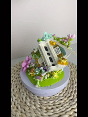 Eternal Flower Piano Building Blocks Set - Creative DIY for Valentine's Birthday