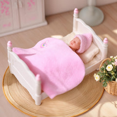 BABESIDE 7 Realistic Mini Silicone Newborn Baby Girl Doll Light Beige Texture