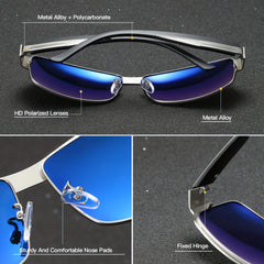 RoyalHot Metal Frame Polarized Sunglasses Sports Driving UV Protection