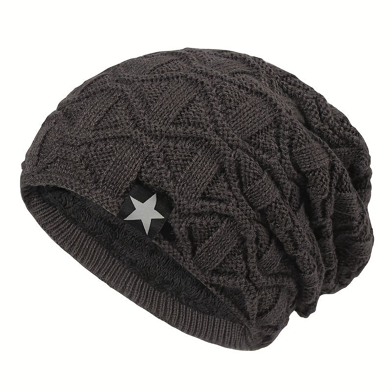 Winter Beanies Velvet Knitted Warm Hat Ear Protection Hat