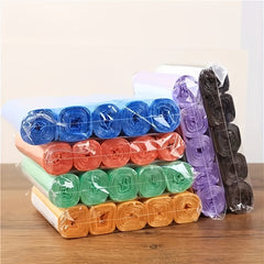 75pcs Flat Mouth Disposable Garbage Bags, 5 Rolls Pack