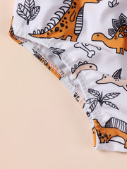 Baby Girls Dinosaur Print Swimsuit Summer