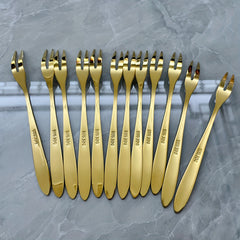 12pcs Stainless Steel Fruit and Salad Forks for Parties Weddings Restaurants