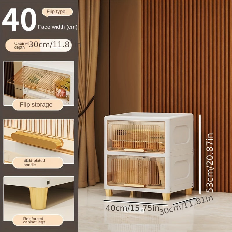 1pc Storage Cabinet Drawer Wardrobe Toy Sundries Household Plastic Storage Box
