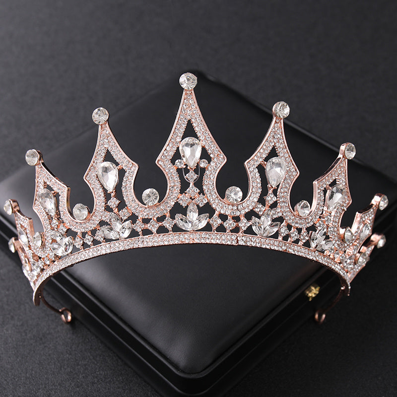 Crystal Queen Crown Headband Wedding Tiara Hair Accessories