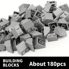 180pcs Wooden DIY Blocks 2x2 Inch for Boys and Girls