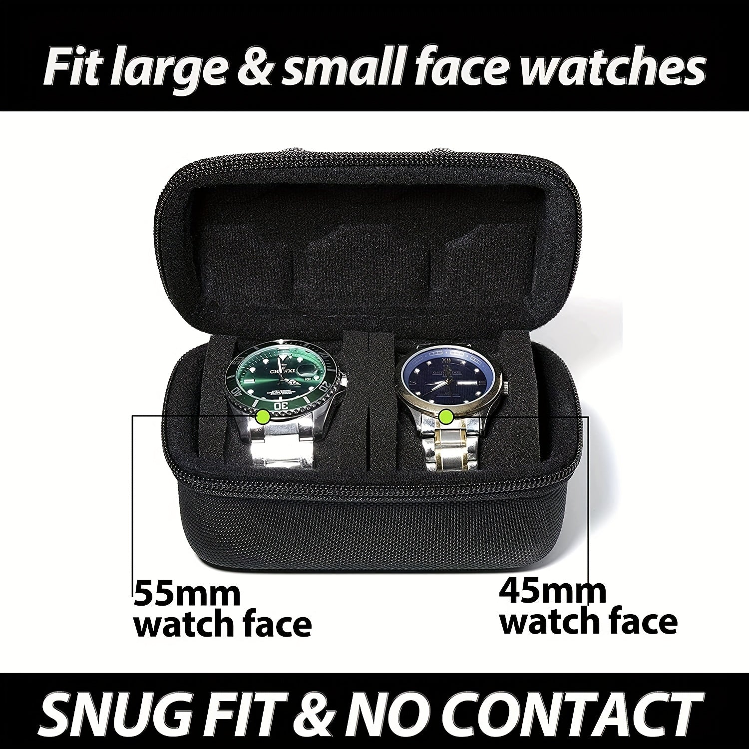 Watch Storage Box Hard Shell Anti Pressure Travel Bag