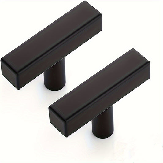 2 Pack Square Cabinet Knobs Drawer Knobs 5cm Stainless Steel