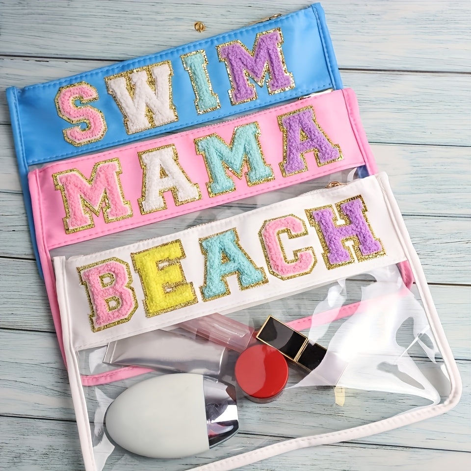 Waterproof PVC Zipper Toiletry Bag Transparent Makeup Organizer