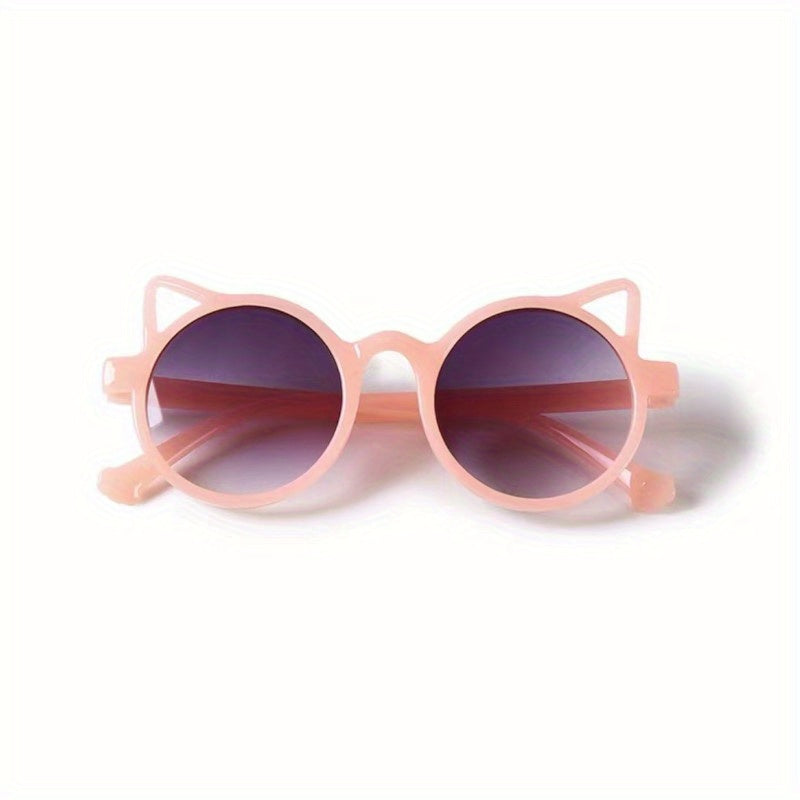 Cat Ear Round Sunglasses UV Protection for Kids