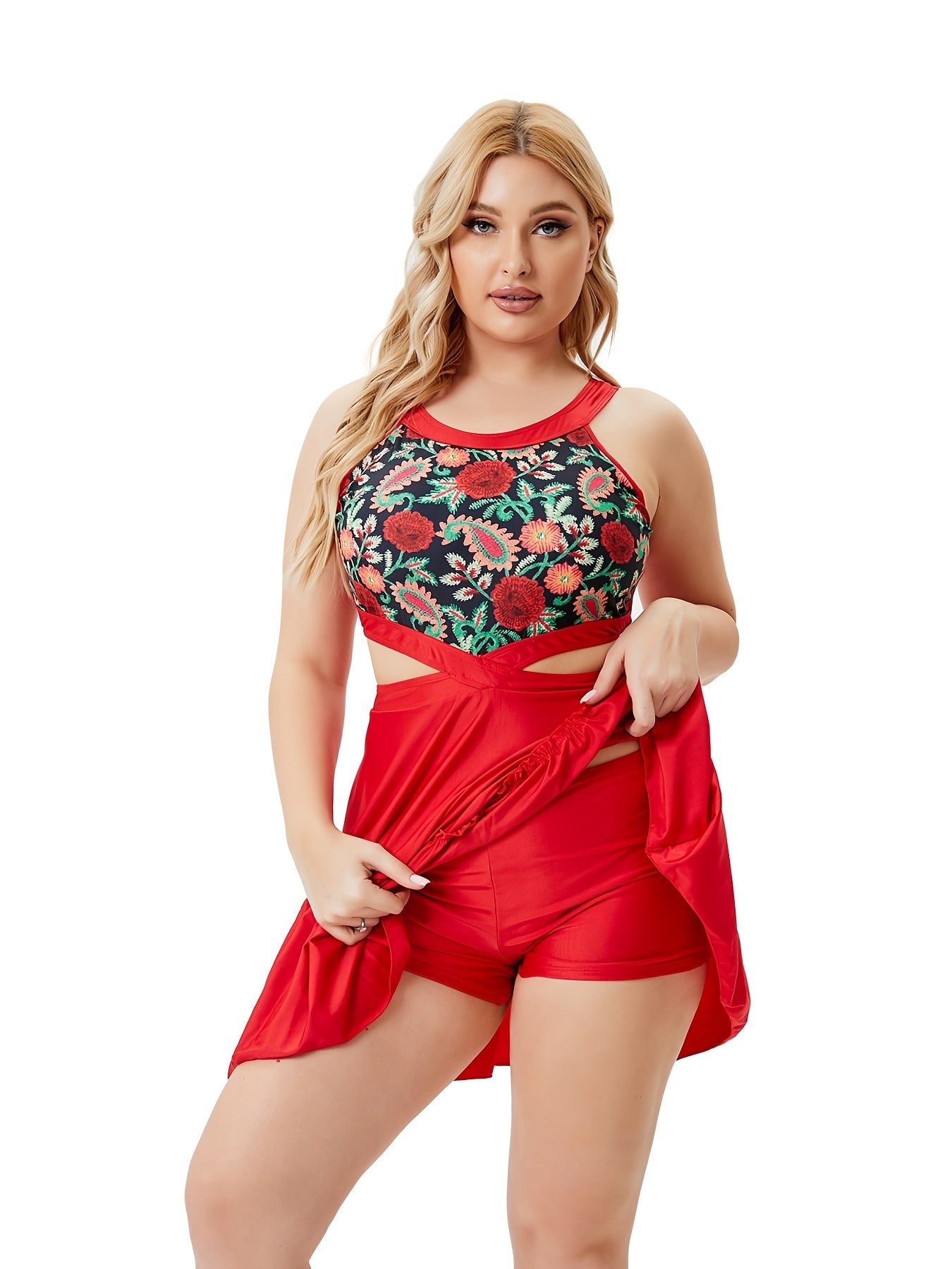 Ethnic Print Bikini Set Women's Boho Bathing Suit