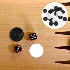 32pcs Backgammon Chess Pieces Replacement Checker Plastic Chips