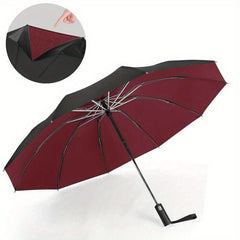 10 Bones Reverse Double Layer Umbrella Automatic Sunscreen Aluminum Alloy Holder