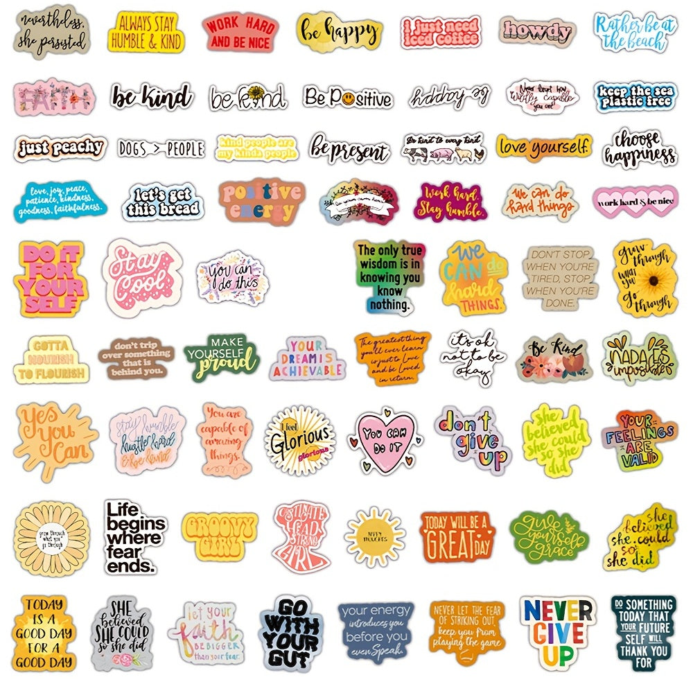 200pcs Inspirational Words Stickers Motivational Quote Vinyl