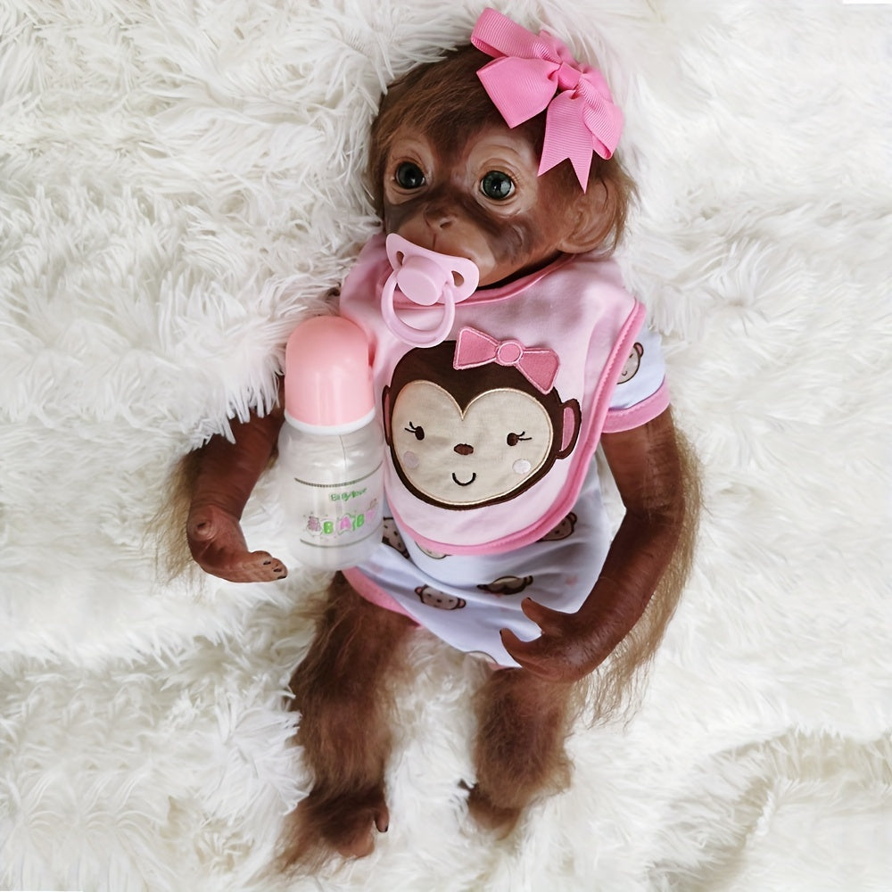 20 Inch Monkey Reborn Doll Soft Touch Vinyl Realistic Youngsters