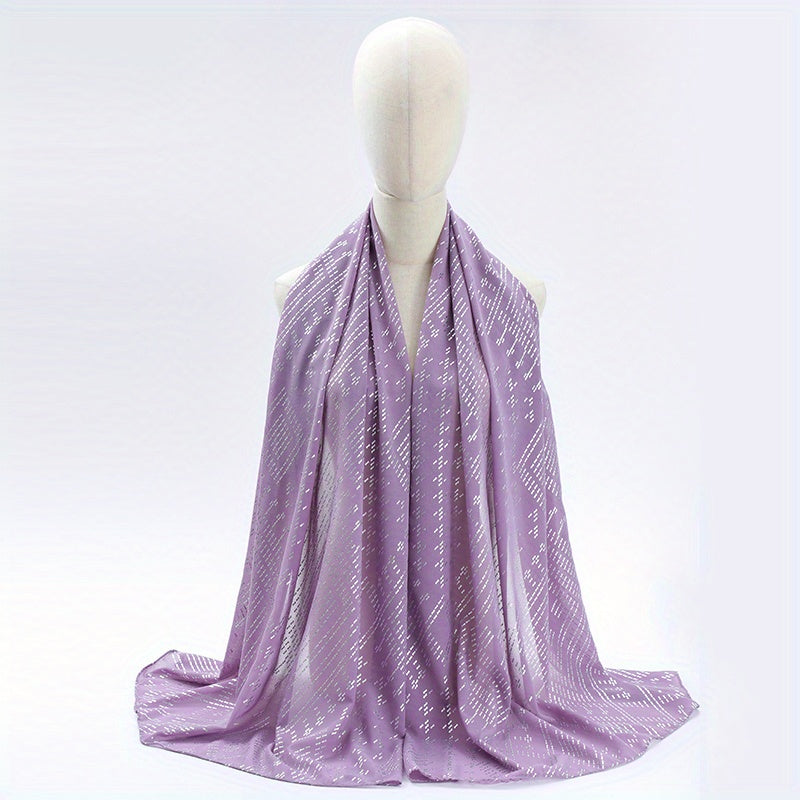 Boho Hot Stamping Scarf Hijab Vintage Turban Women Shawl