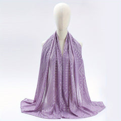 Boho Hot Stamping Scarf Hijab Vintage Turban Women Shawl