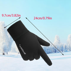 Winter Touch Screen Cycling Gloves Windproof Warm Thick Fitness Gloves