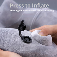 Automatic Press Inflatable U Pillow Camping Travel