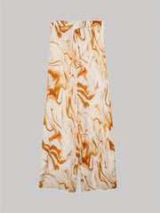 Abstract Print Wide Leg Jumpsuit Sleeveless Summer Women's Clothing