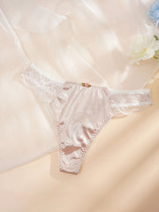 Lace Stitching Push Up Bra & Panties Set