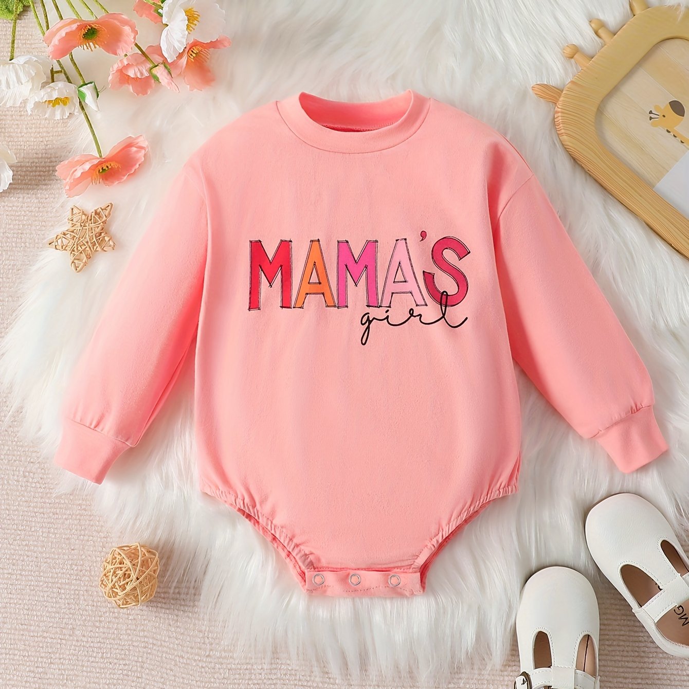 Cozy Baby Girl Cotton Long Sleeve Romper Bodysuit